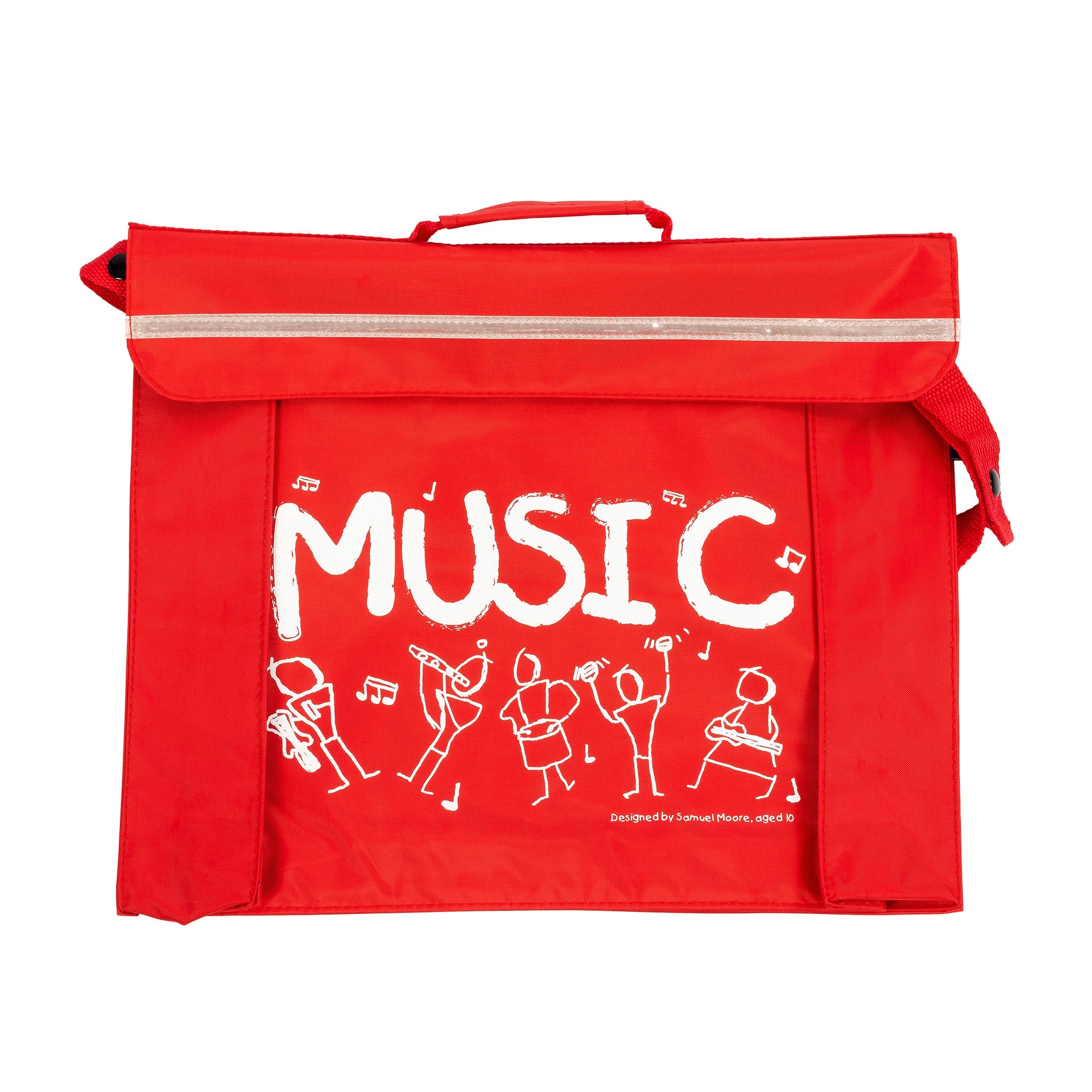 Primo music bag with Sam Moore \'Music\' design - Red