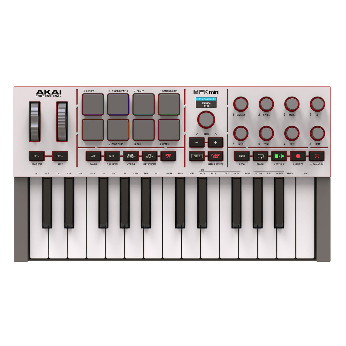 Akai MPK Mini IV MIDI keyboard controller – Grey