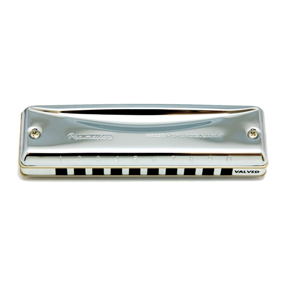 Suzuki Promaster 10-hole diatonic valved harmonica – F