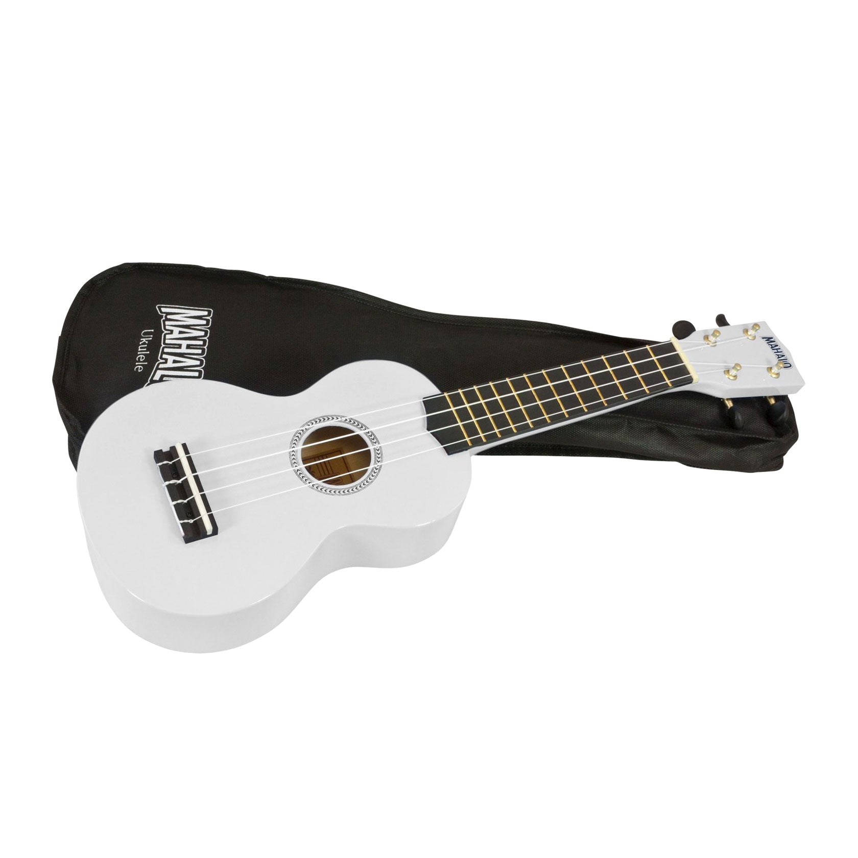 Mahalo Rainbow soprano ukulele - White