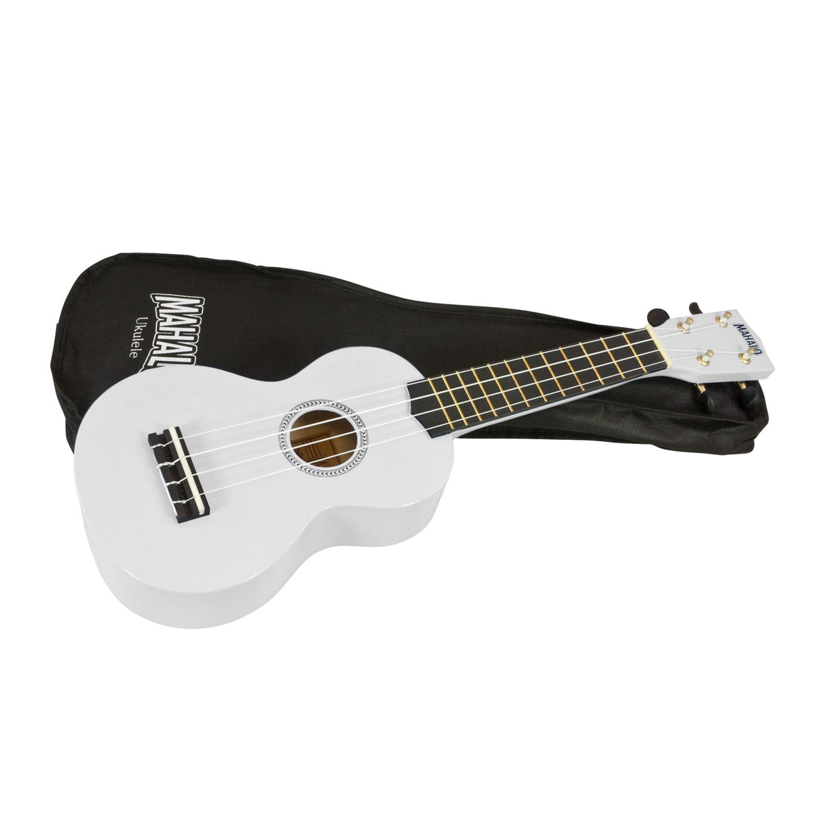 Mahalo Rainbow soprano ukulele - White