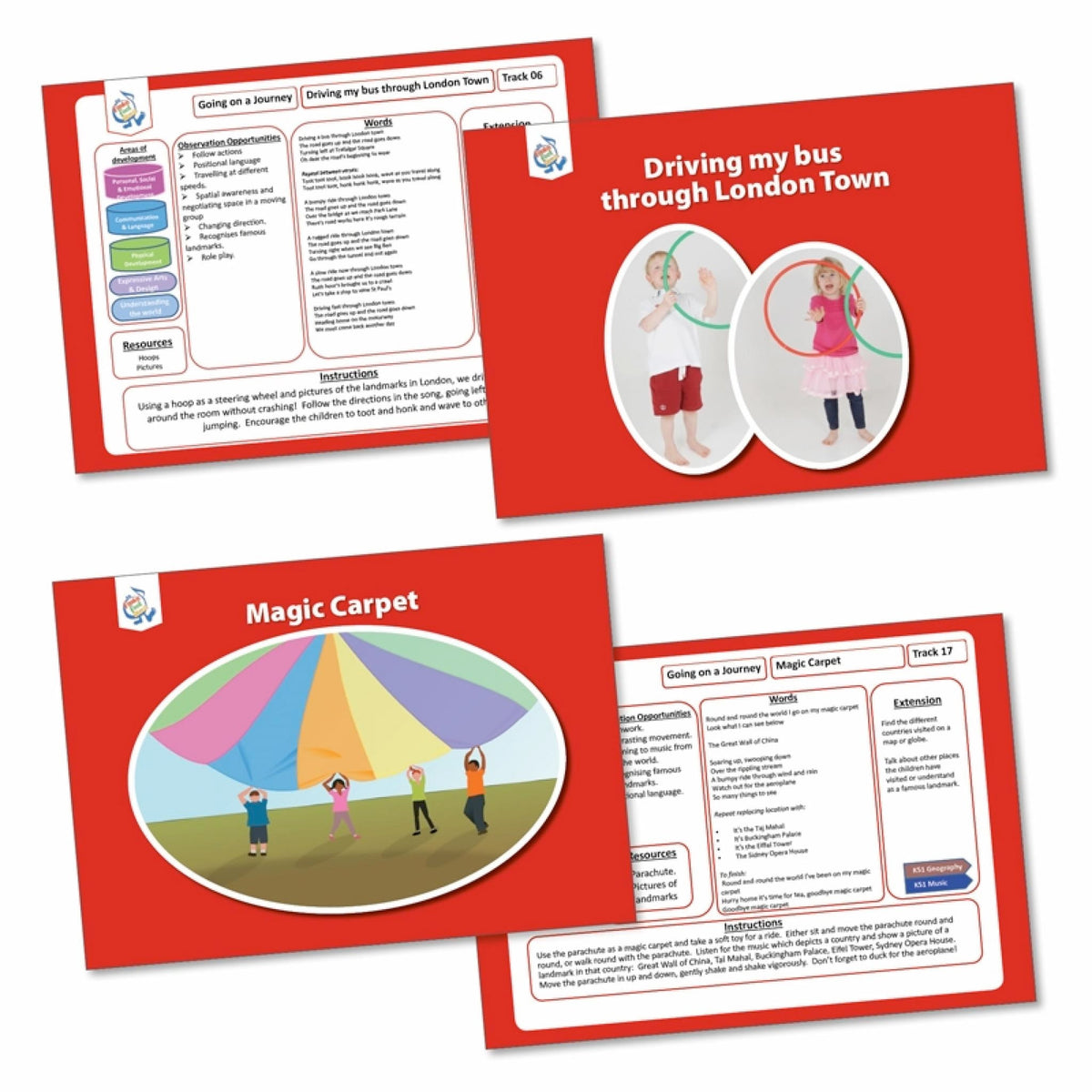 Going on a journey - Activity cards
