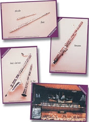 Musical Instrument Families - Woodwind. Pack of 8 posters