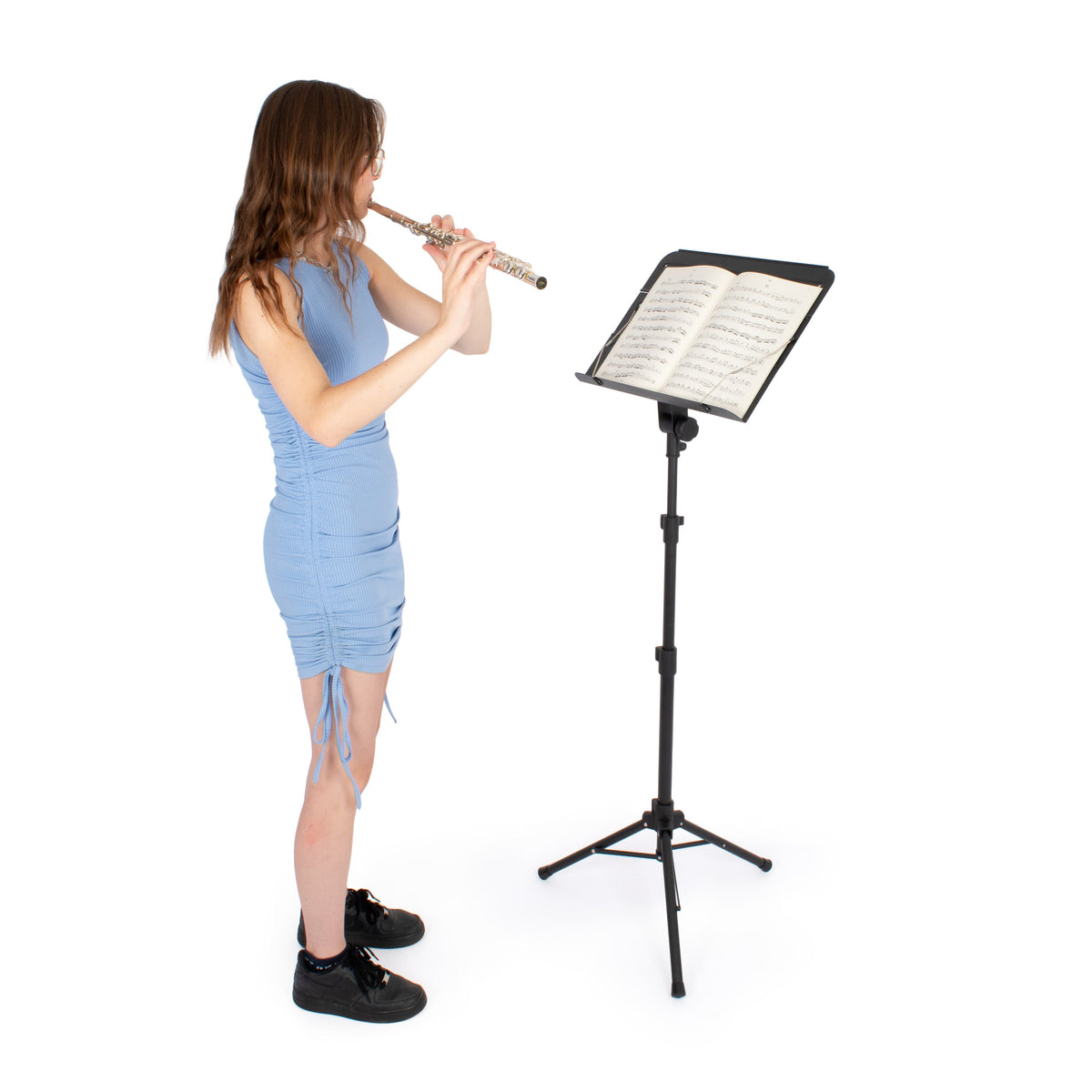 Musisca folding orchestral music stand with carry bag