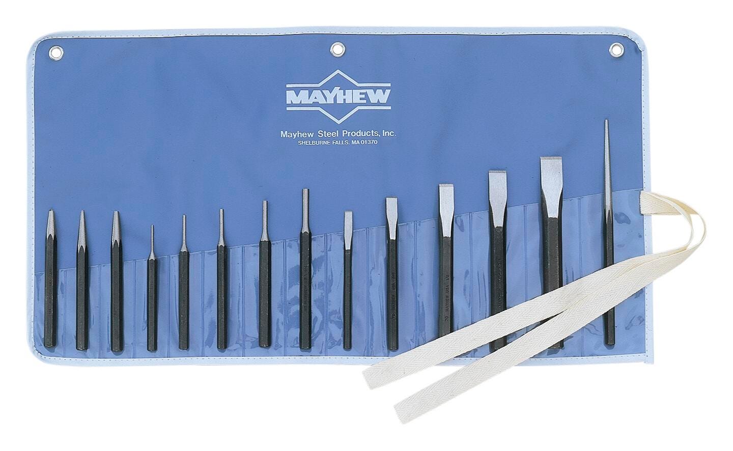 MAYHEW - 14 PC PUNCH AND CHISEL KIT