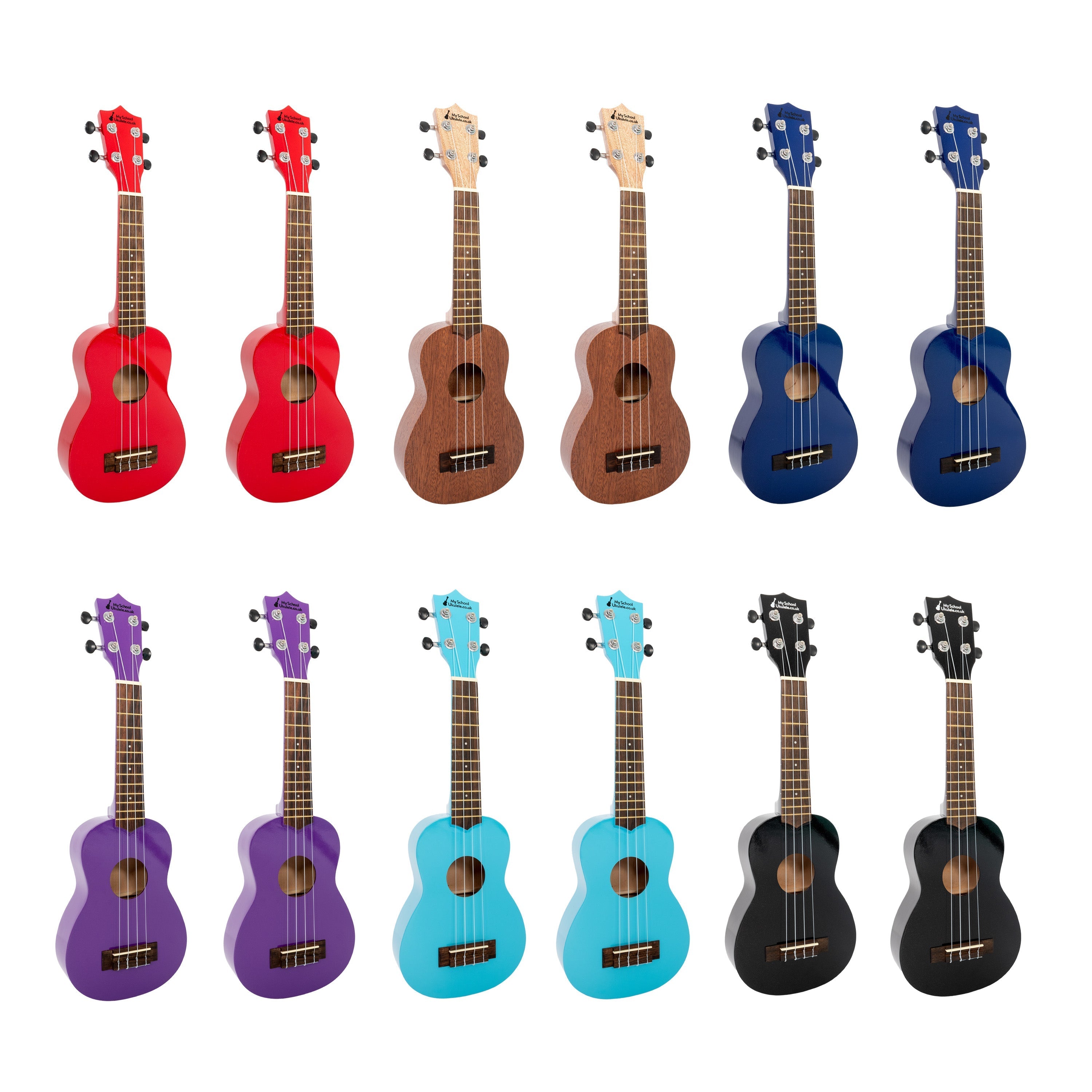 My School Ukulele soprano ukes mixed carton of 12