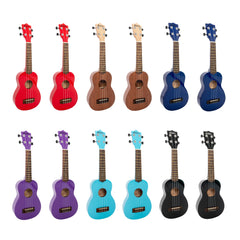 My School Ukulele soprano ukes mixed carton of 12