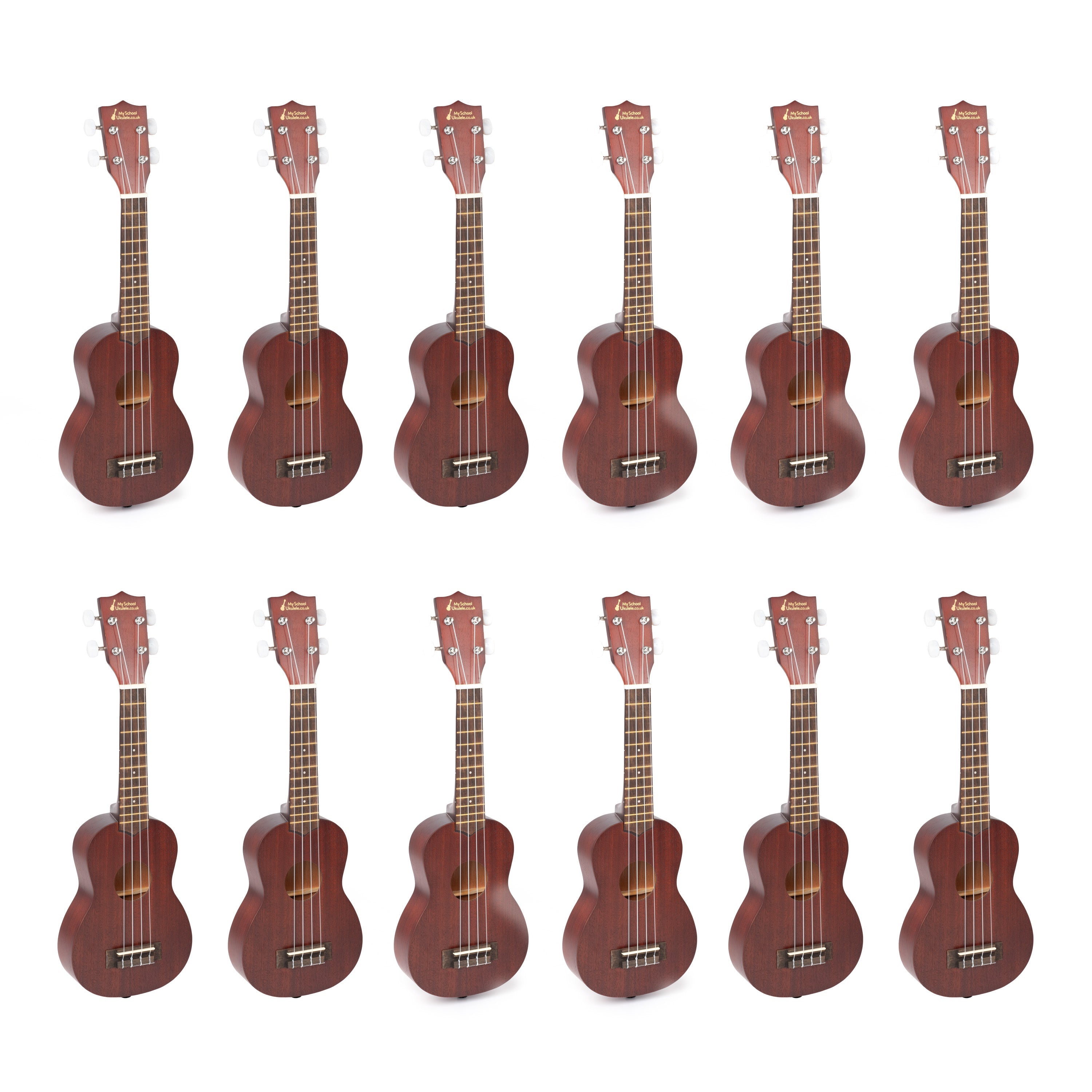 My School Ukulele soprano ukes carton of 12 - Natural
