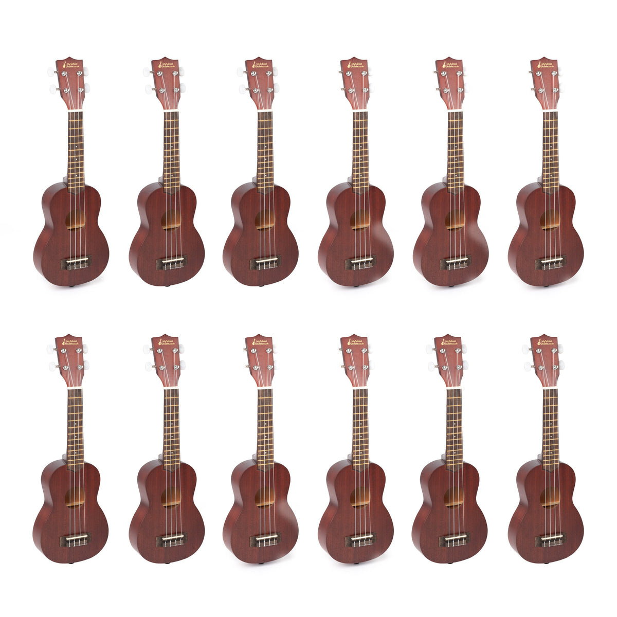 My School Ukulele soprano ukes carton of 12 - Natural
