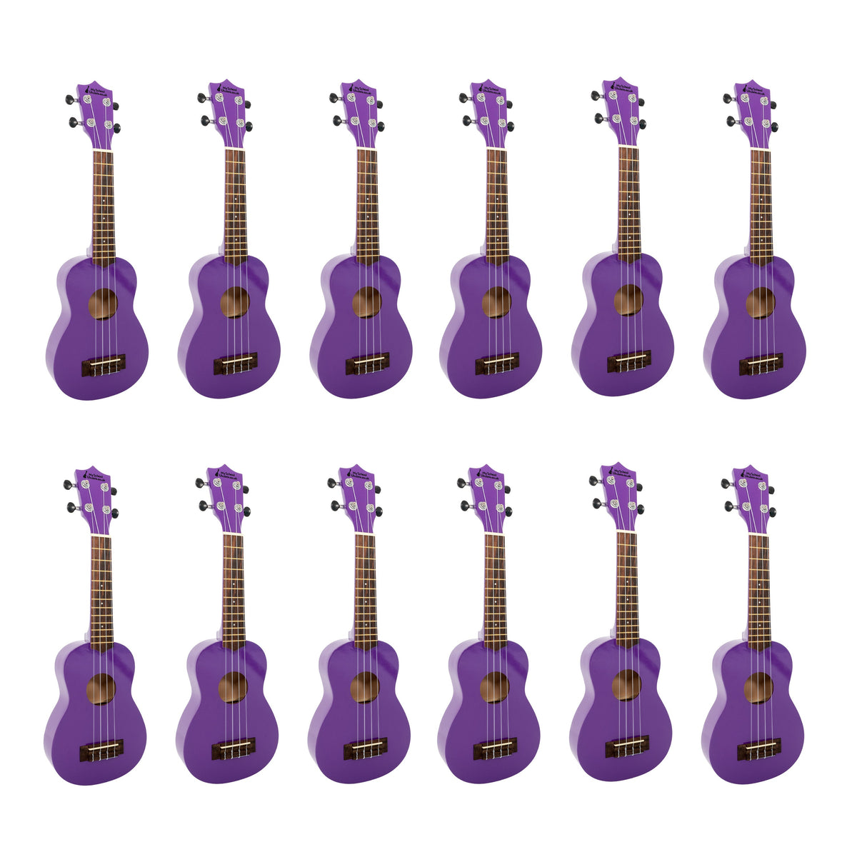 My School Ukulele soprano ukes carton of 12 - Purple