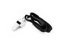 DS Metal Whistle with Lanyard Black