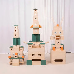 71 pieces of box building blocks