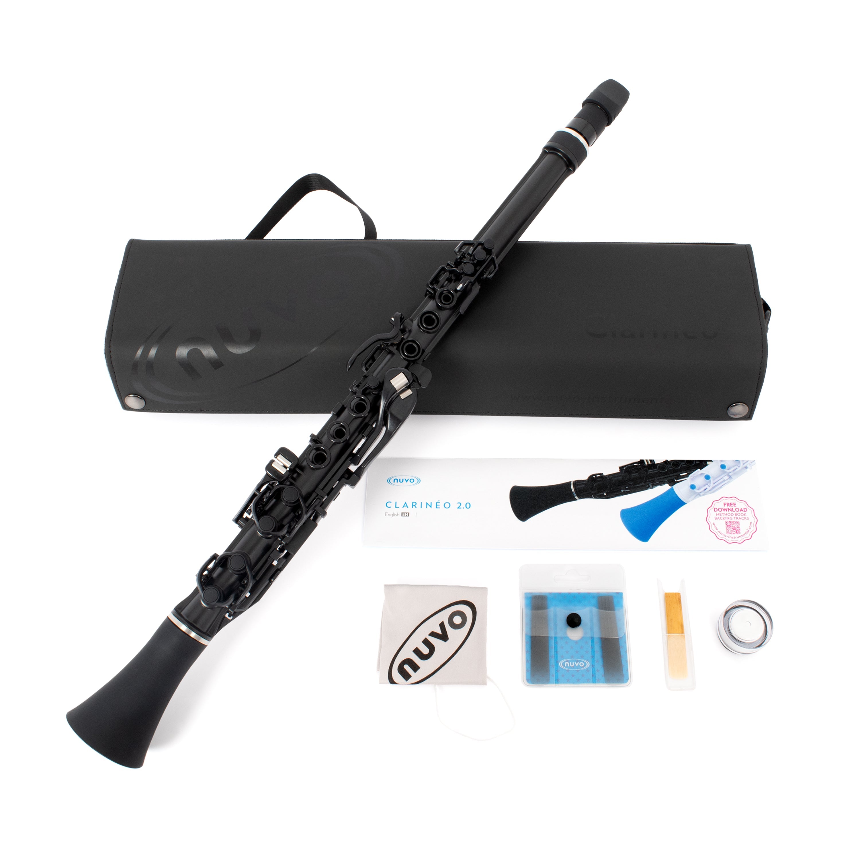 Nuvo N120CL Clarineo clarinet outfit - Black with silver trim