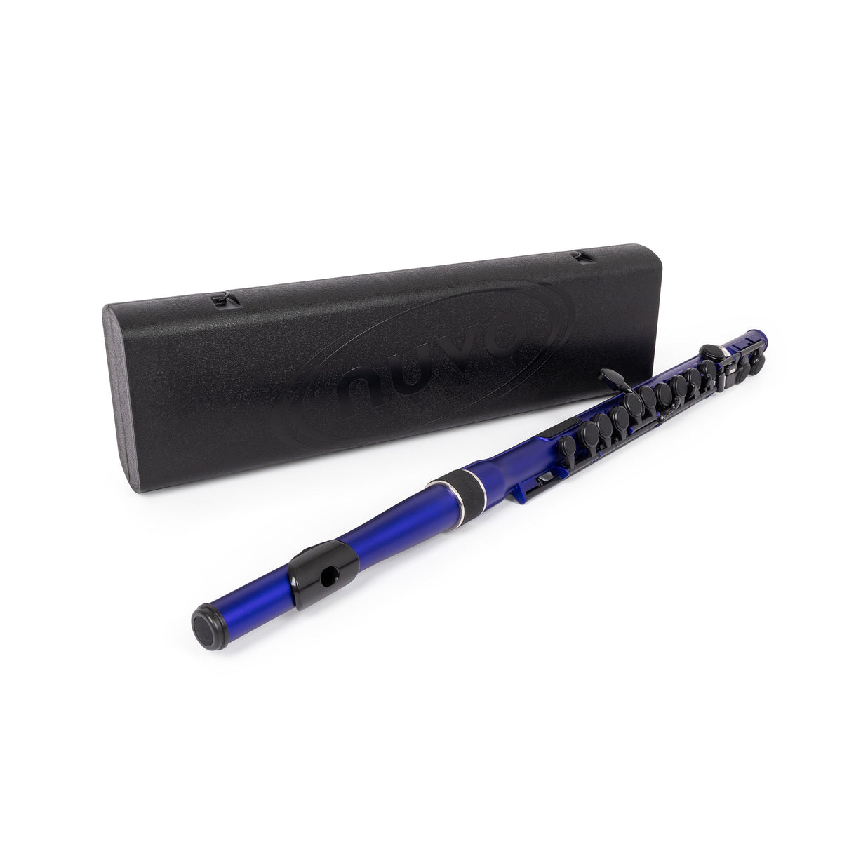 Nuvo plastic student flute outfit - Metallic blue
