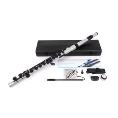 Nuvo plastic student flute outfit - Metallic silver