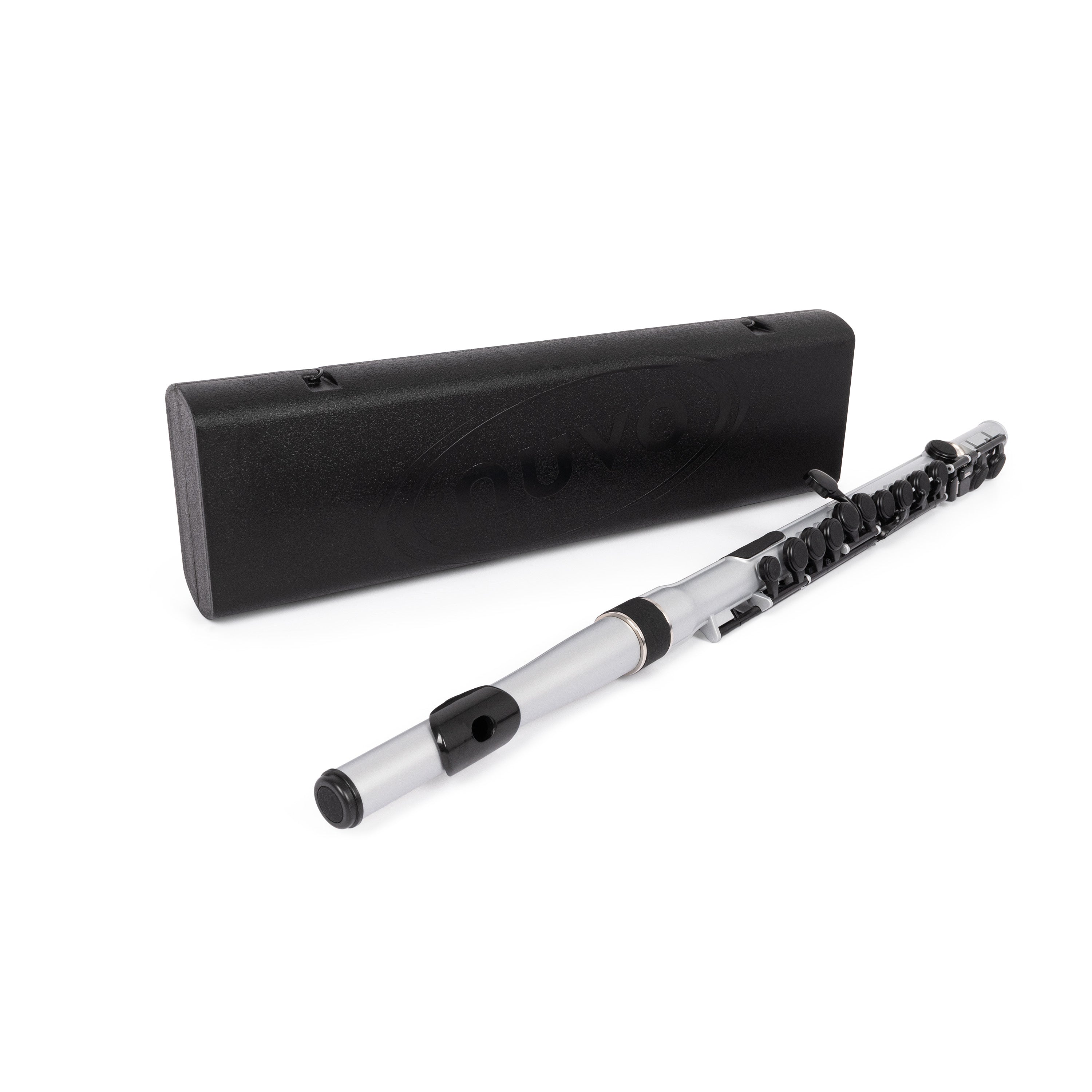 Nuvo plastic student flute outfit - Metallic silver