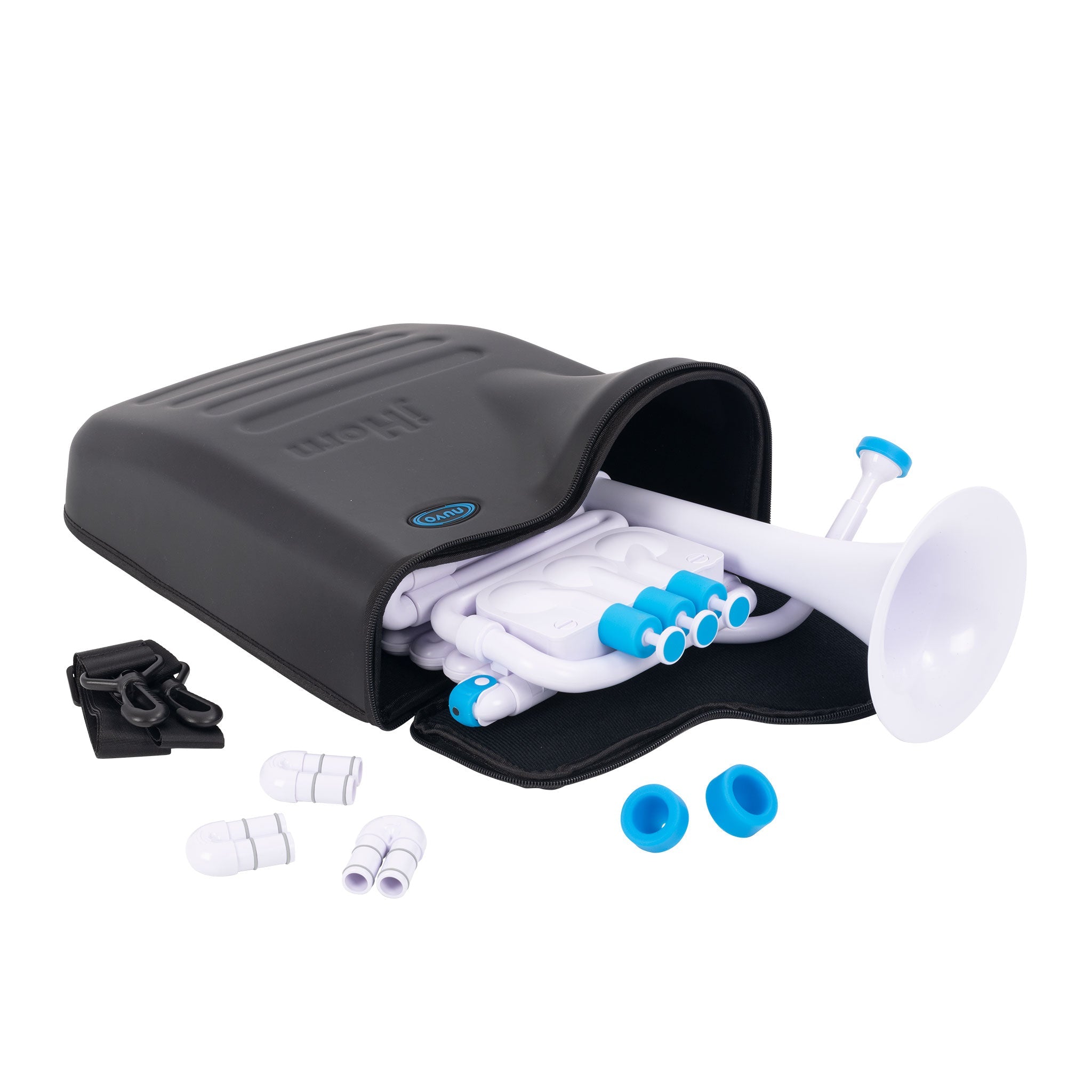 Nuvo jHorn - White with blue trim