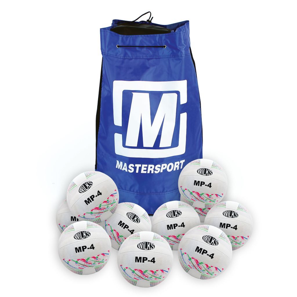WILKS RUBBER NETBALL SIZE 4, BAG OF 10