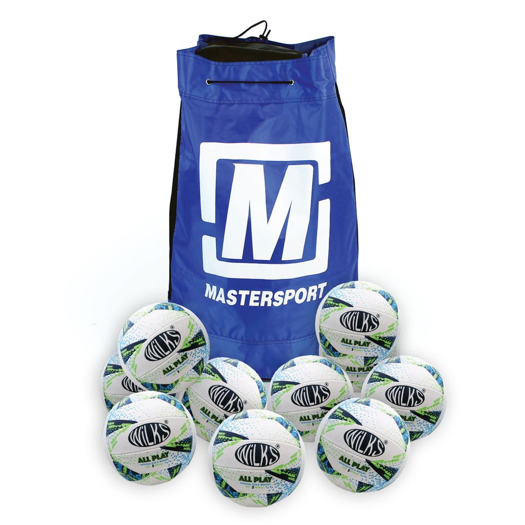 WILKS ALL PLAY NETBALL SIZE 5, BAG OF 10