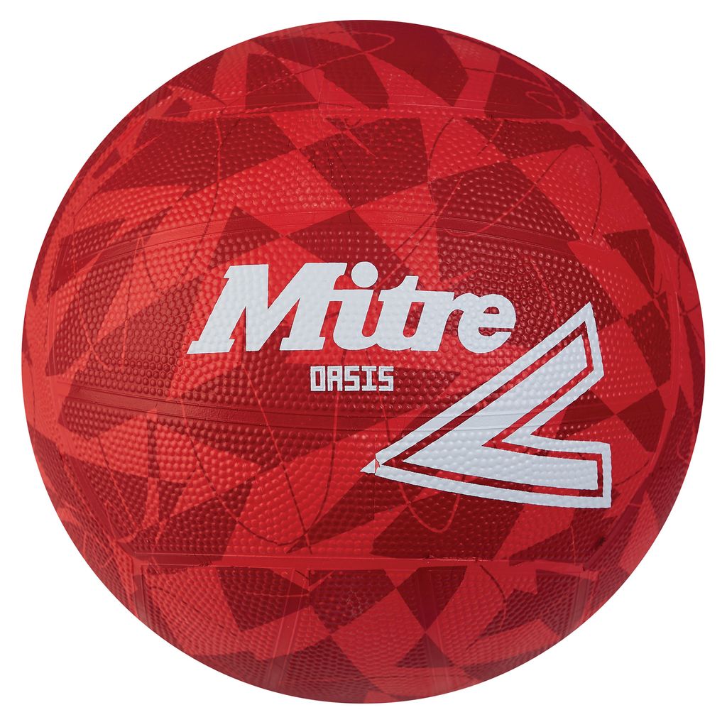 MITRE OASIS NETBALL SIZE 5, RED