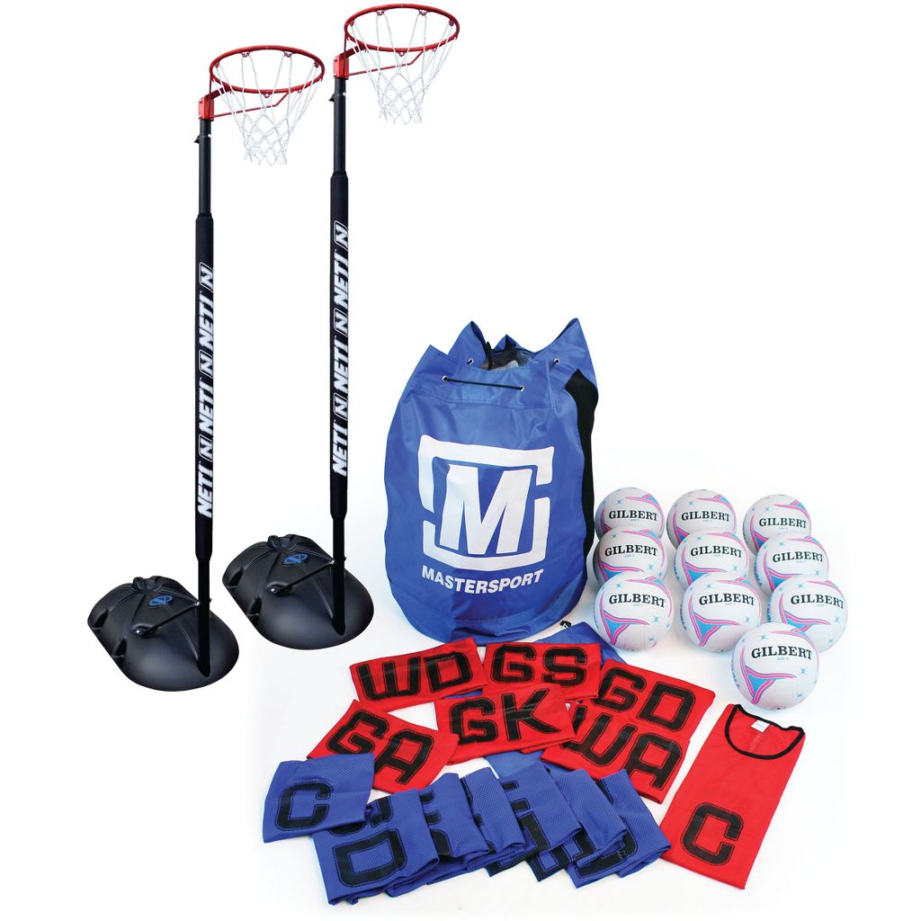 NETBALL TRAINING KIT JUNIOR, WITH POSTS