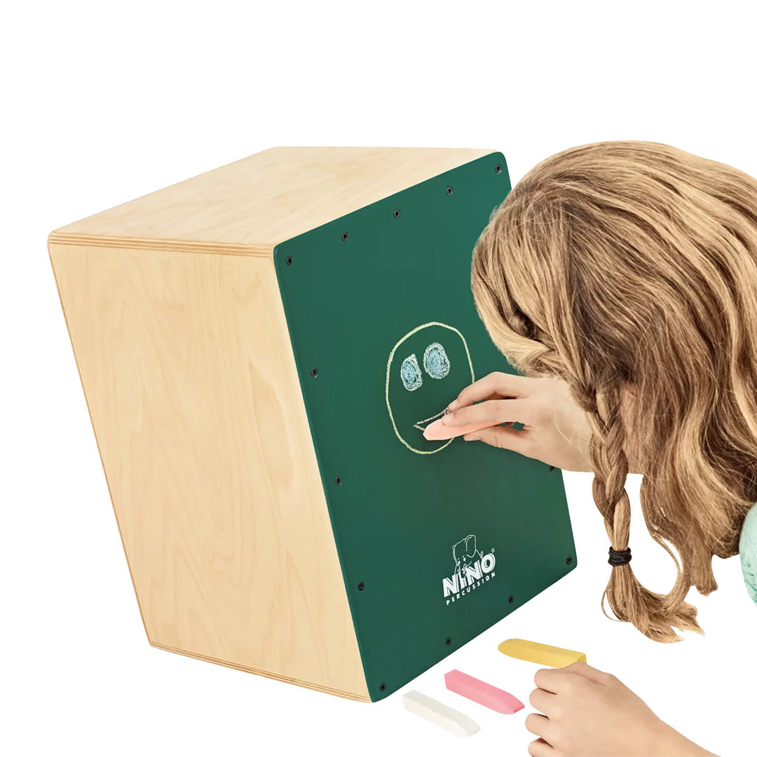 NINO 'Make Your Own' chalkboard cajon - Dark green