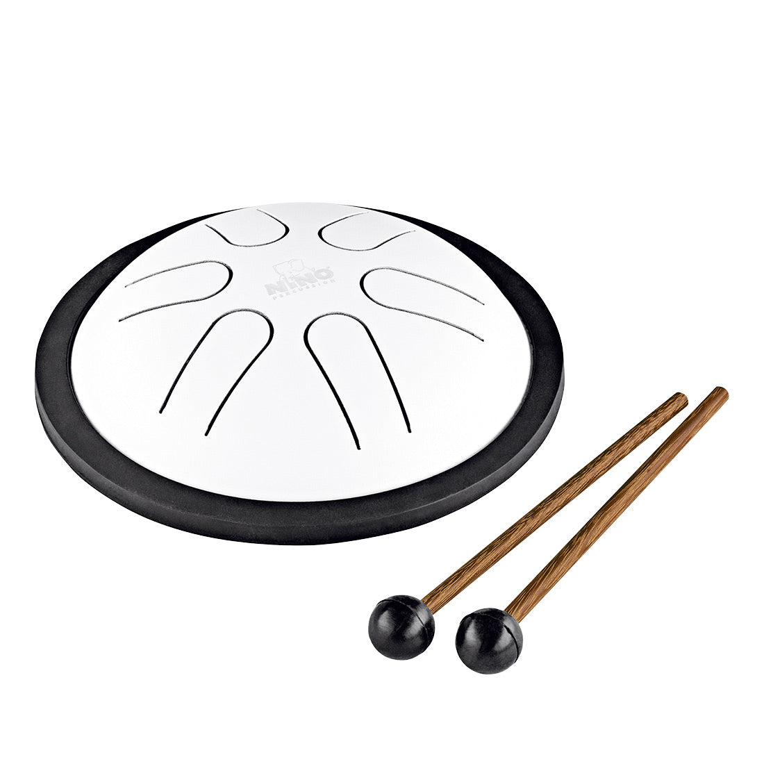 NINO Percussion Mini Melody Steel Tongue Drum - White