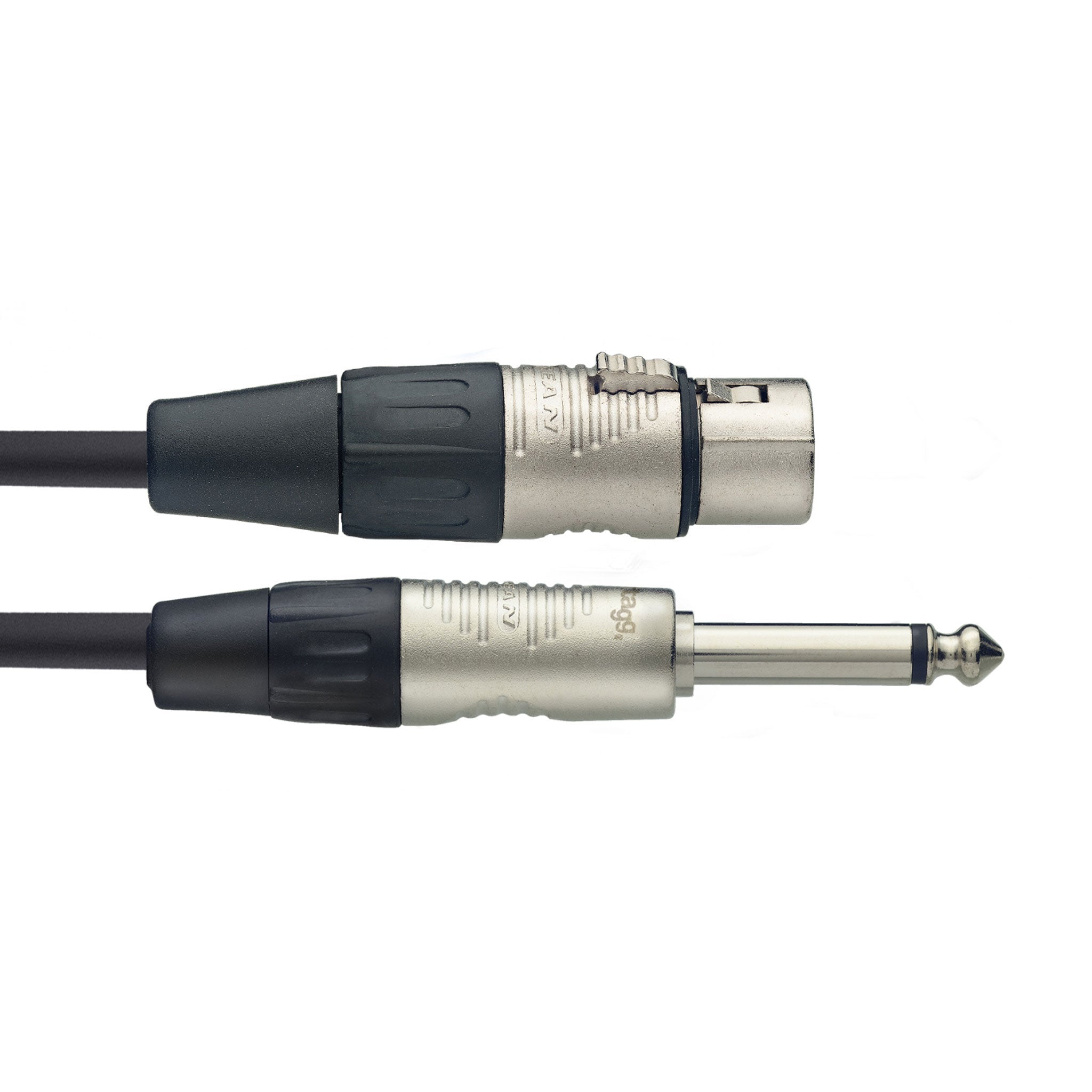Stagg N-Series XLR to large jack microphone cable - 1m