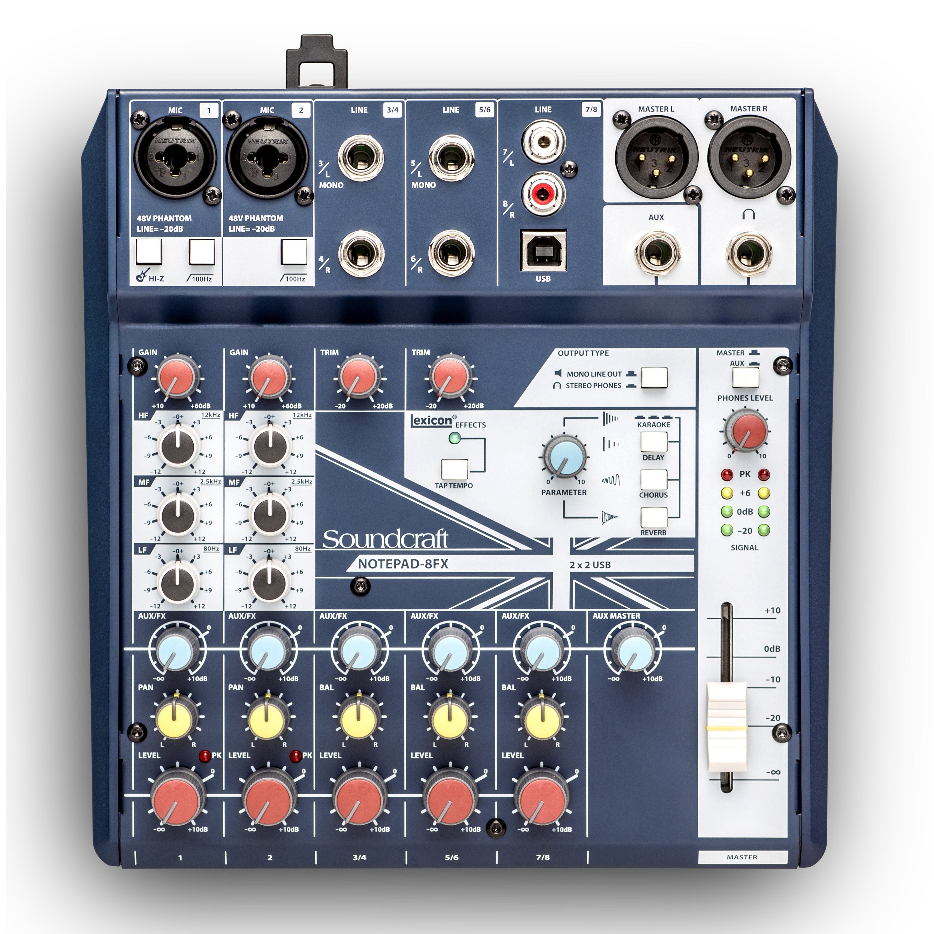 Soundcraft Notepad-8FX 8-channel analogue mixer