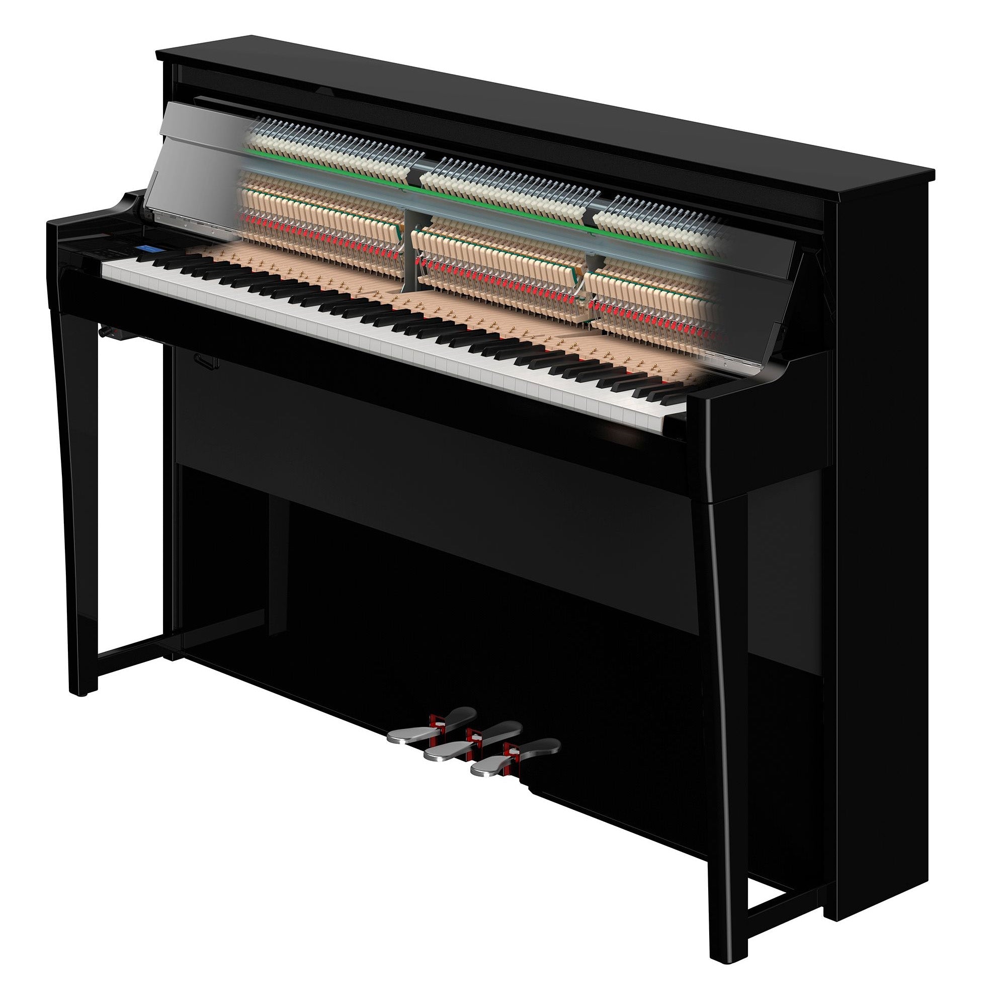 Yamaha AvantGrand NU1XA hybrid upright piano – Polished Ebony