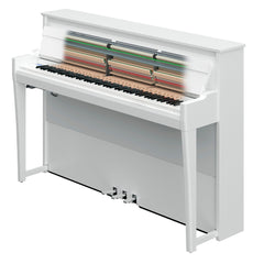 Yamaha AvantGrand NU1XA hybrid upright piano – Polished White