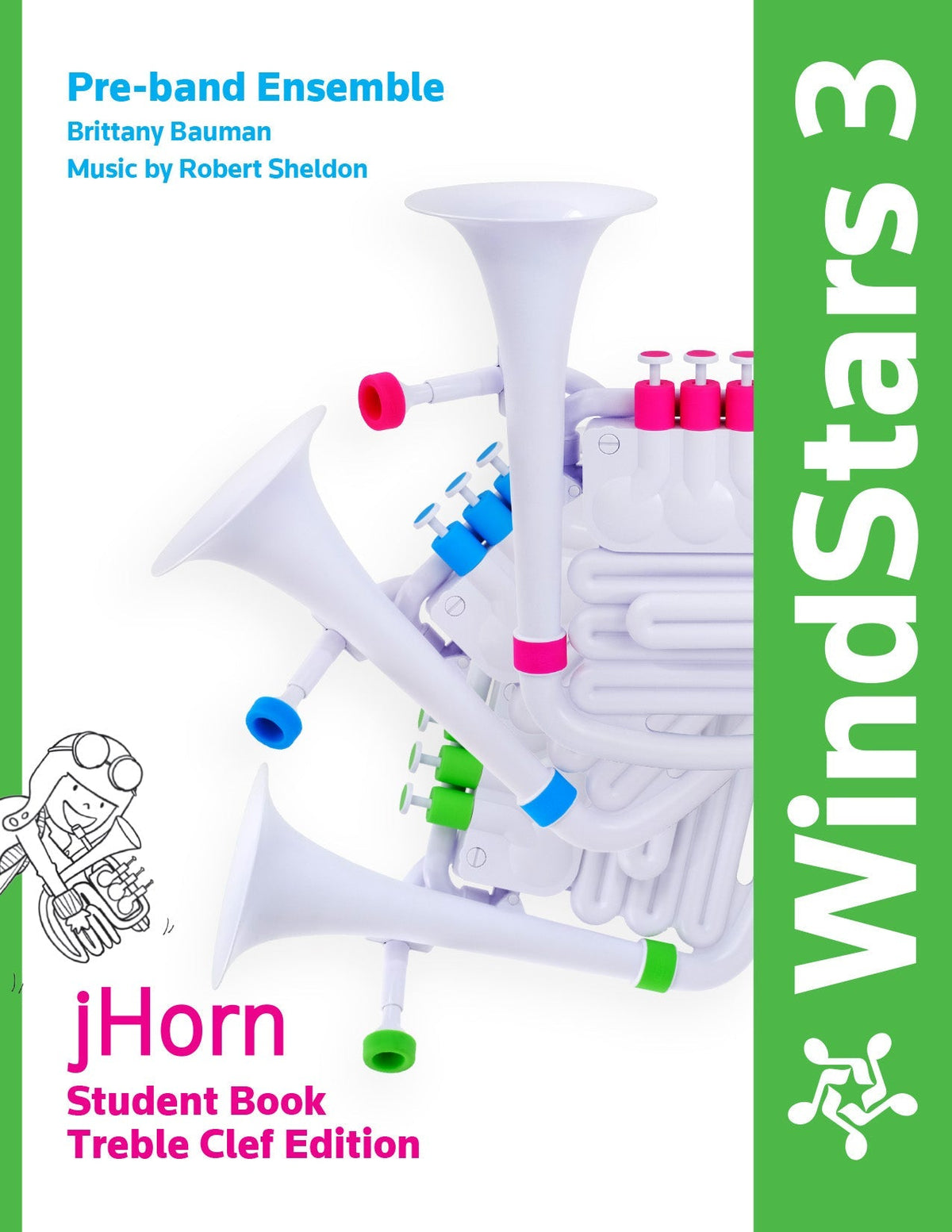 Nuvo WindStars 3 Student Book - jHorn Treble Clef Edition