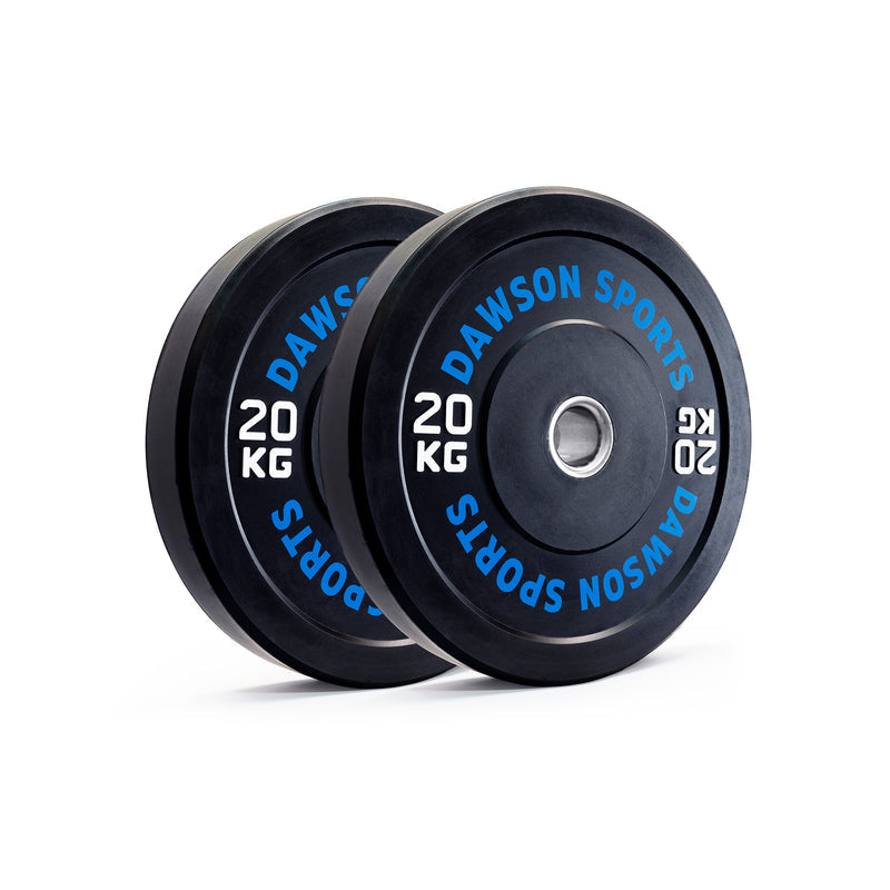 DS Rubber Bumper Plates (w/ upturned ring) - 20kg Black