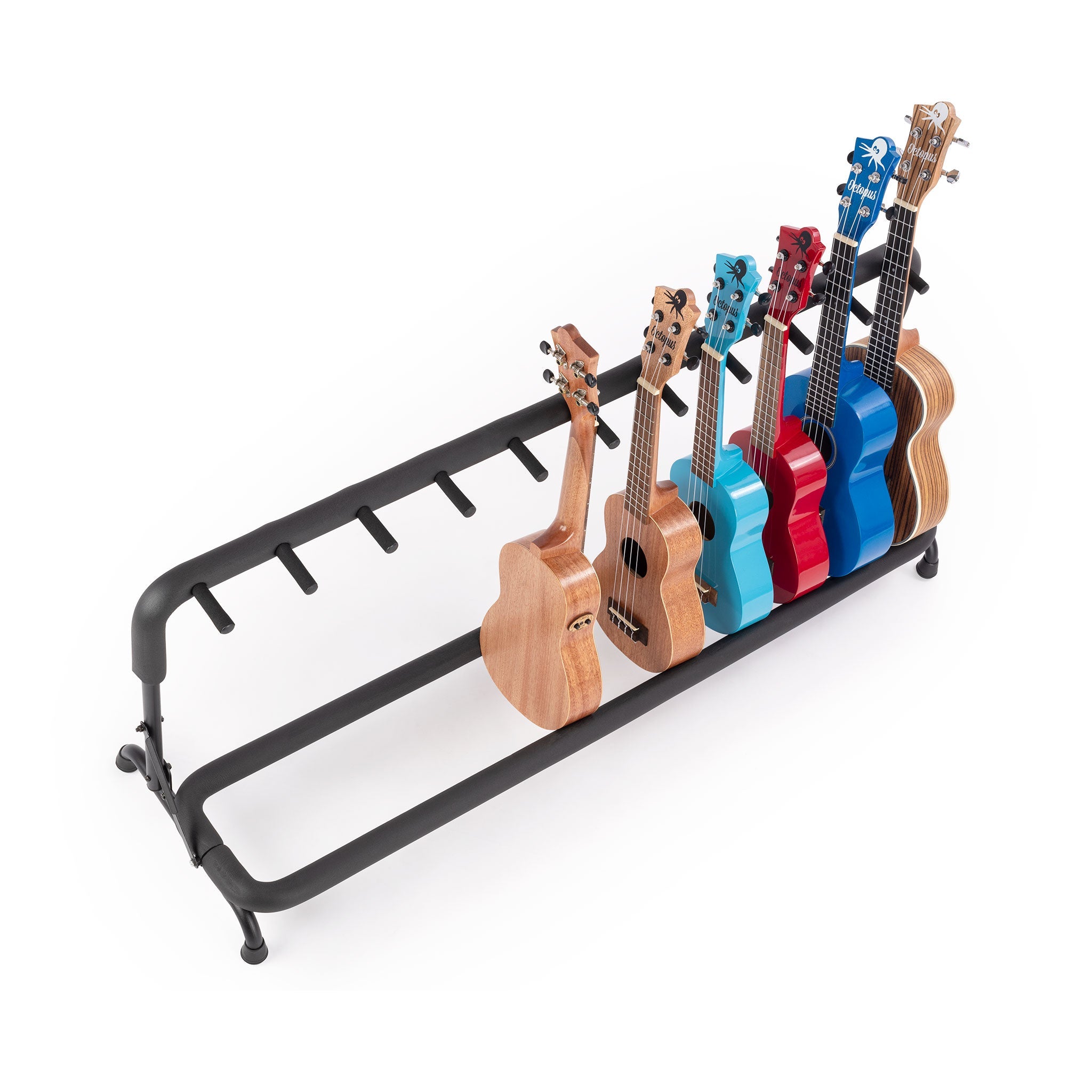 Octopus universal stand for multiple ukuleles - 10 ukuleles