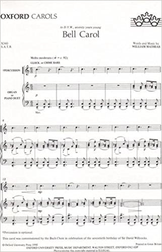 Mathias Bell Carol: vocal score