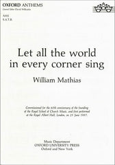 Let all the world in every corner sing: Vocal score