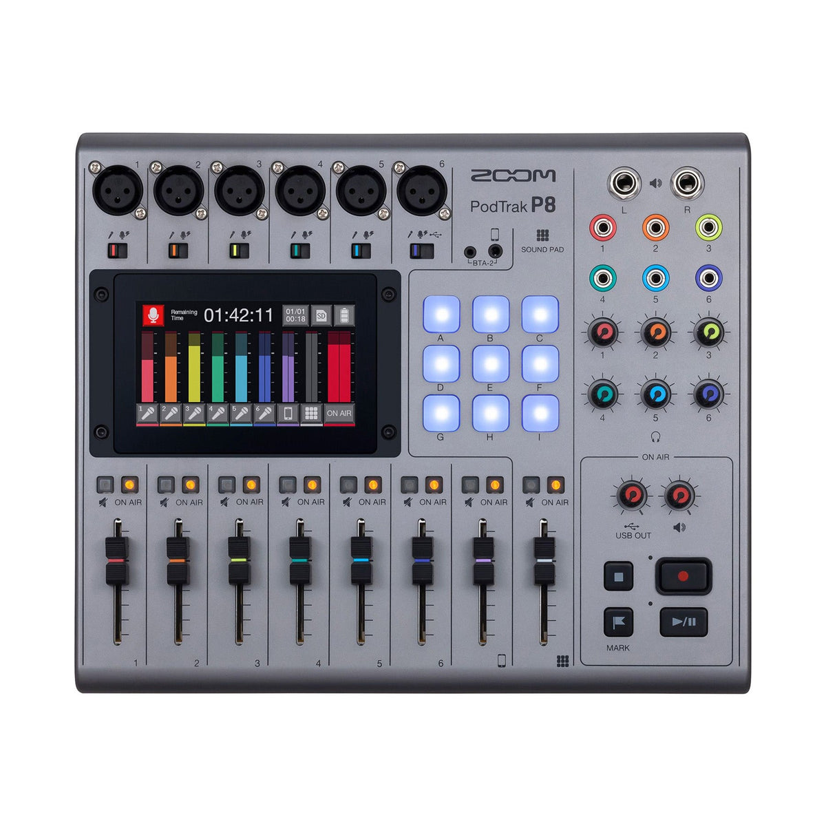 Zoom PodTrak P8 podcasting mixer and interface