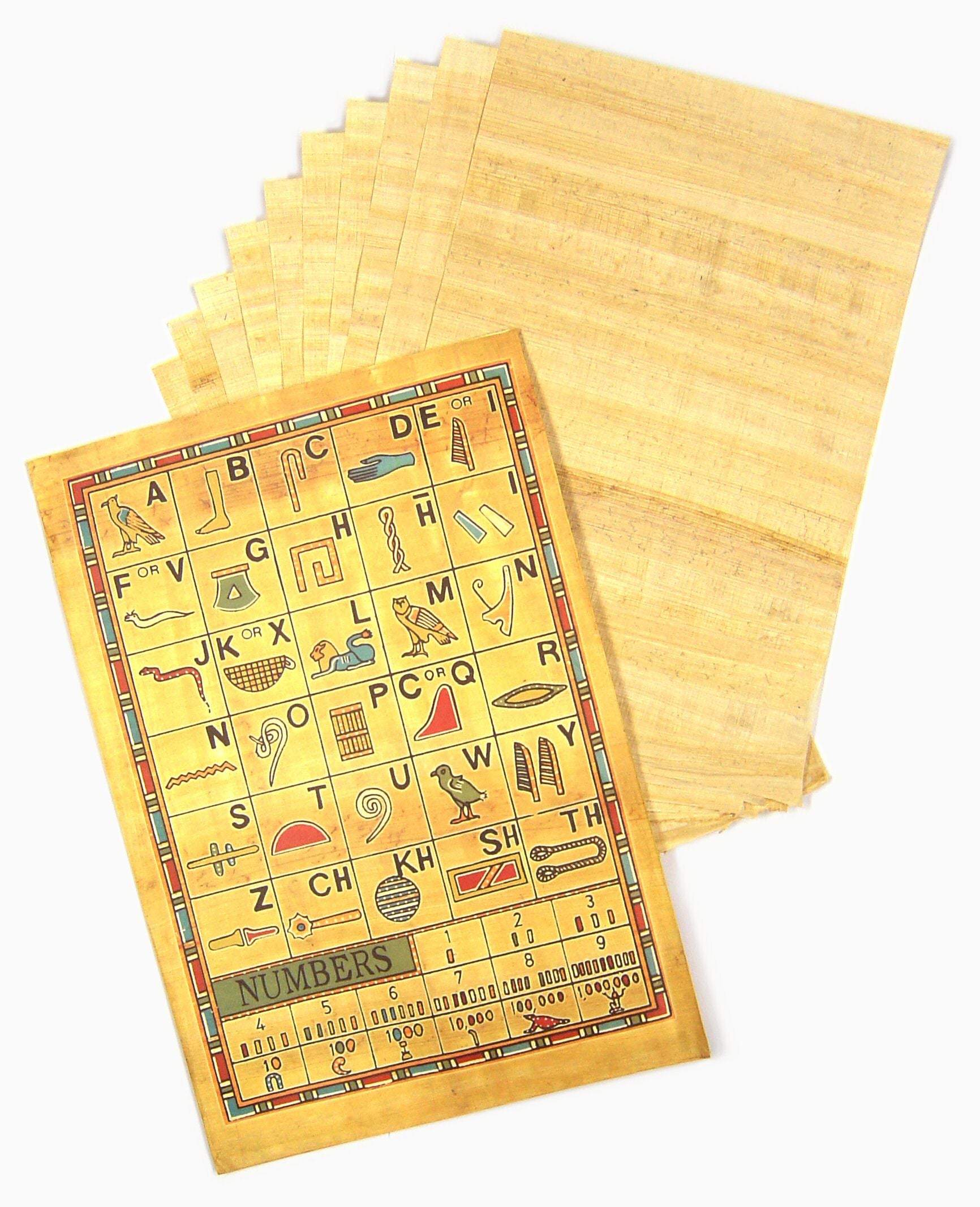 Papyrus Pack 10 w/ info sheet