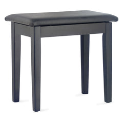 Stagg PBF23 fixed height piano stool with music storage - Matt black