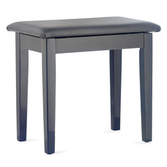 Stagg PBF23 fixed height piano stool with music storage - Black gloss