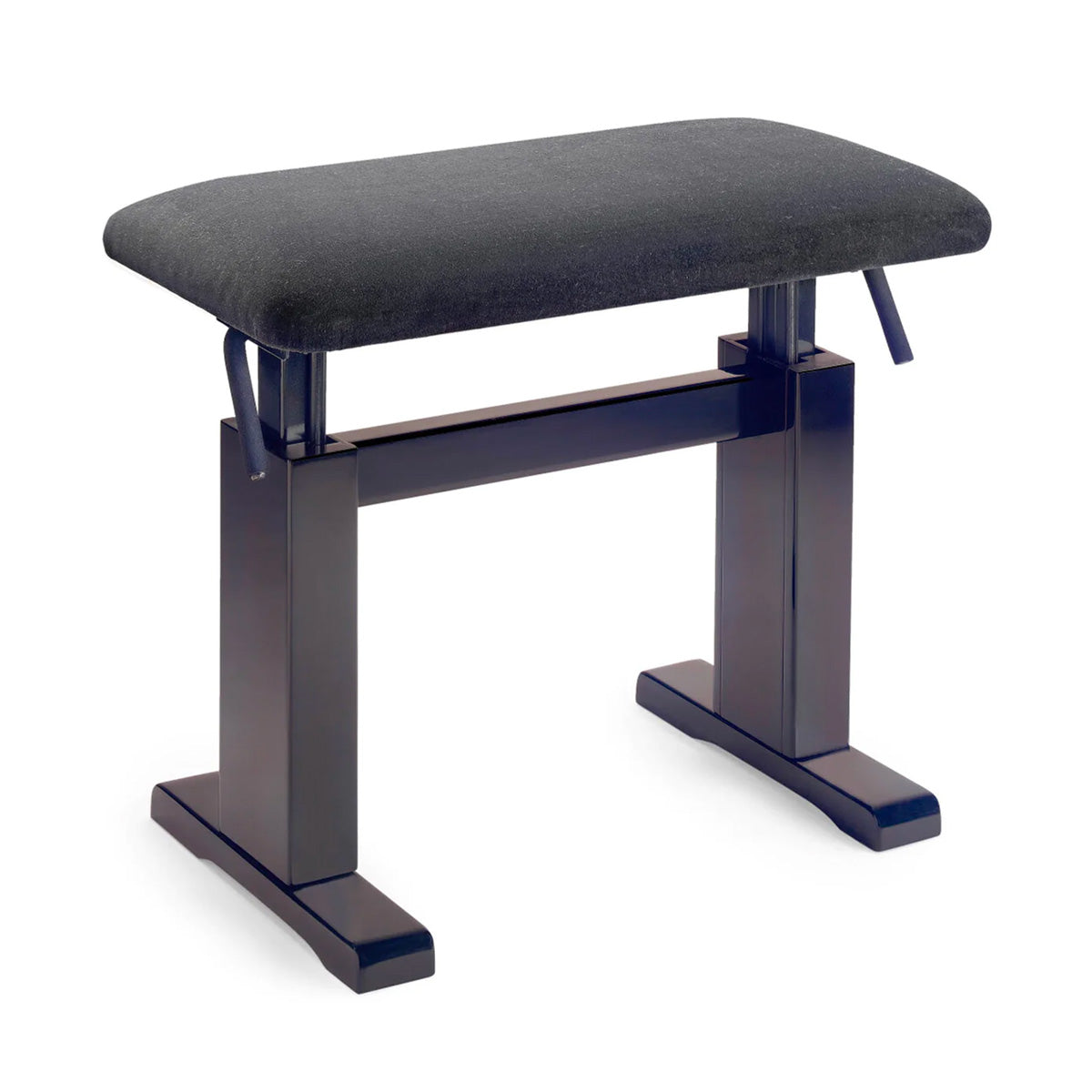 Stagg PBH780 hydraulic adjustable piano stool - Black gloss, black velvet