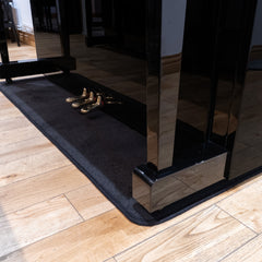 Heatproof protection carpet for upright pianos - Black - Large