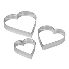 Pastry Heartshaped Cutters Set of 3