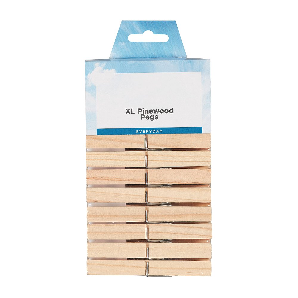 Pine Wood Large Pegs Pack of 24