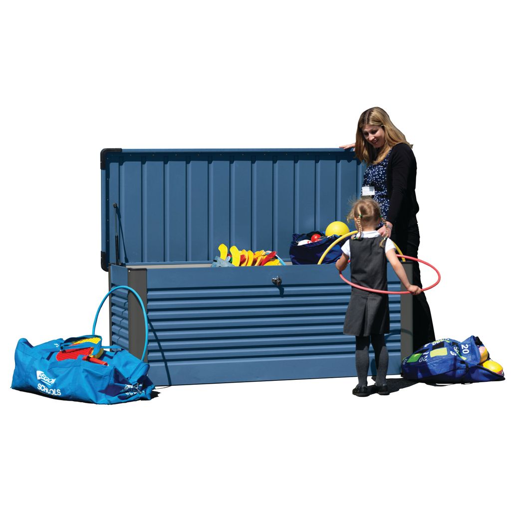 PLAYGROUND STORAGE BOX LARGE, BLUE