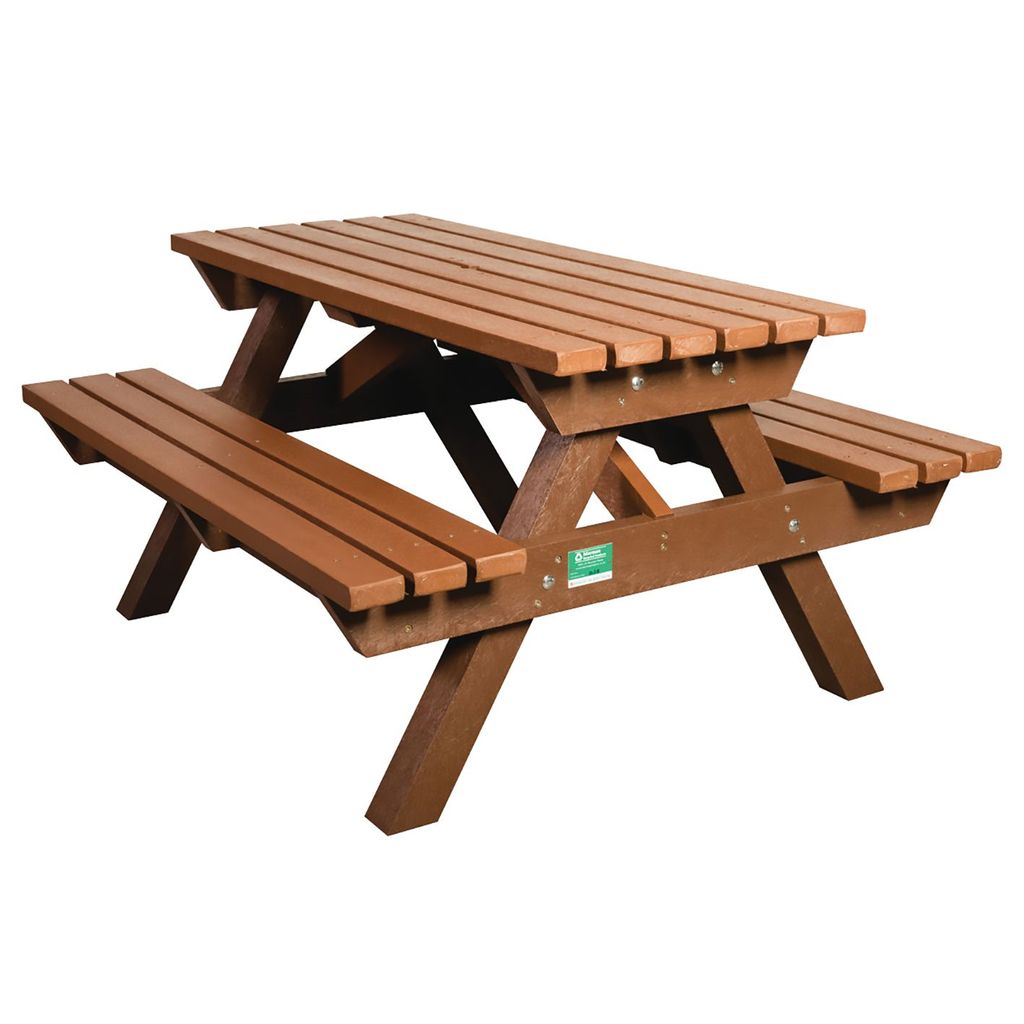 HEAVY DUTY PICNIC BENCH BROWN