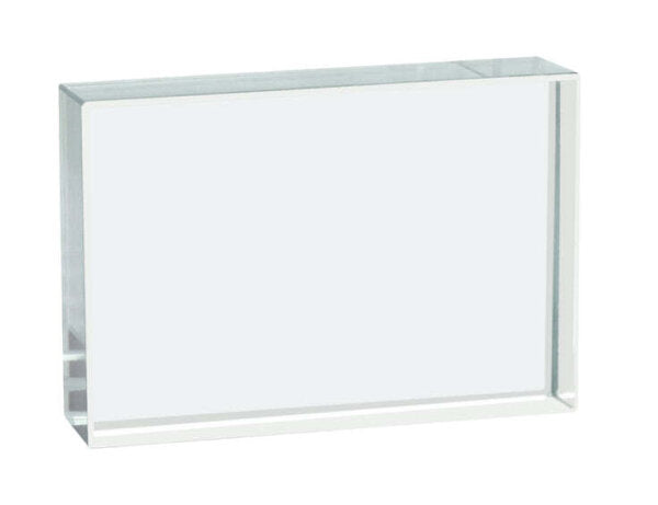 Prism - Clear Glass Rectangular Block, 75x50x18mm