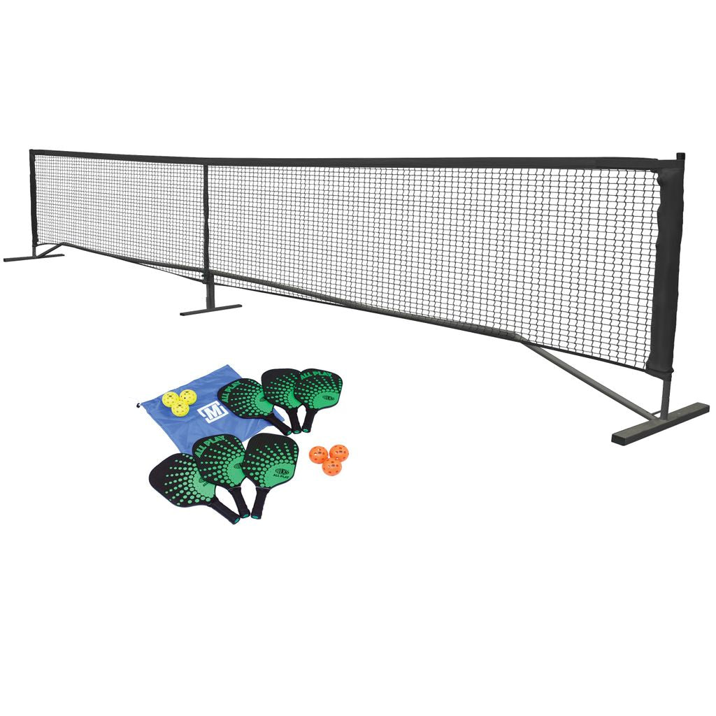 PICKLEBALL STARTER PACK WITH NET AND POST SET