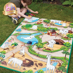 Award Winning! Colour n Wipe Zoo Playmat 120x90 cm - New , each