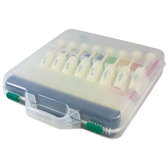 Percussion Plus PP015 set of 8 coloured hand chimes with case